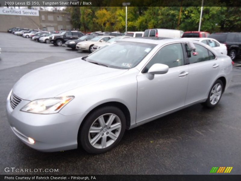 Tungsten Silver Pearl / Black 2009 Lexus ES 350