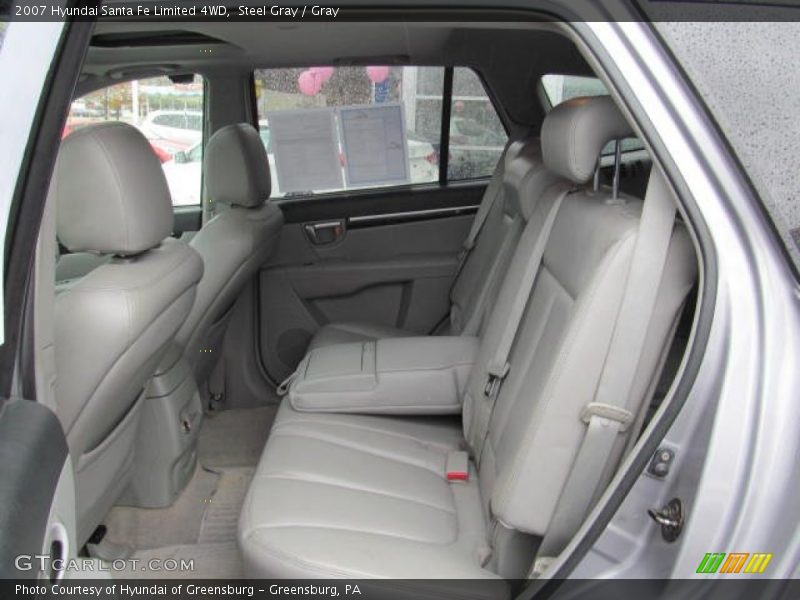Steel Gray / Gray 2007 Hyundai Santa Fe Limited 4WD
