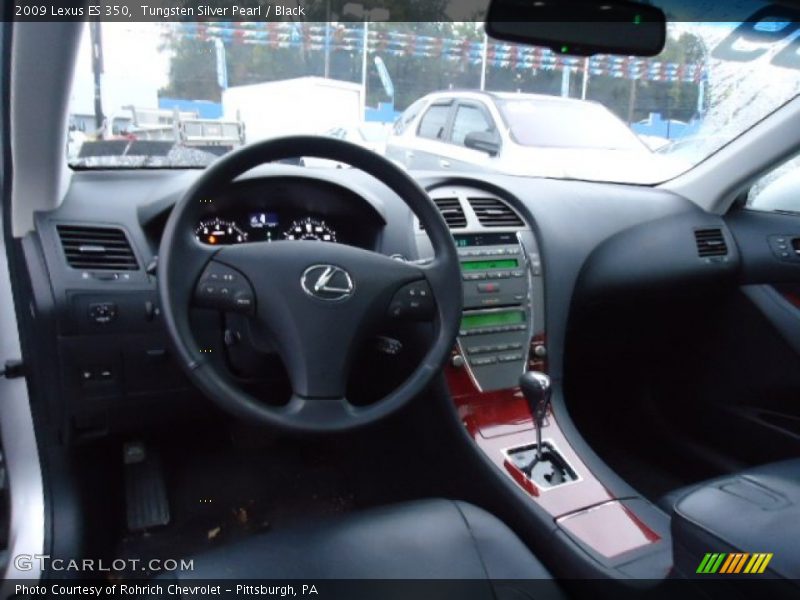 Tungsten Silver Pearl / Black 2009 Lexus ES 350