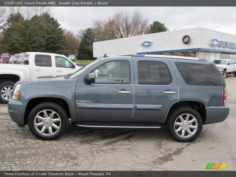 Stealth Gray Metallic / Ebony 2008 GMC Yukon Denali AWD