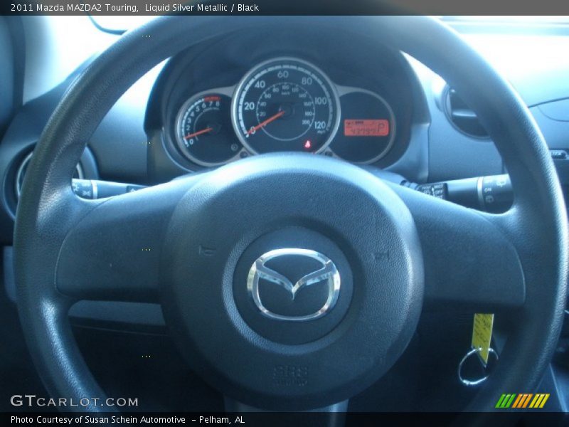 Liquid Silver Metallic / Black 2011 Mazda MAZDA2 Touring