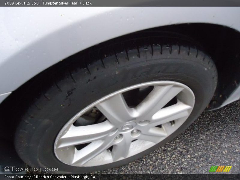 Tungsten Silver Pearl / Black 2009 Lexus ES 350