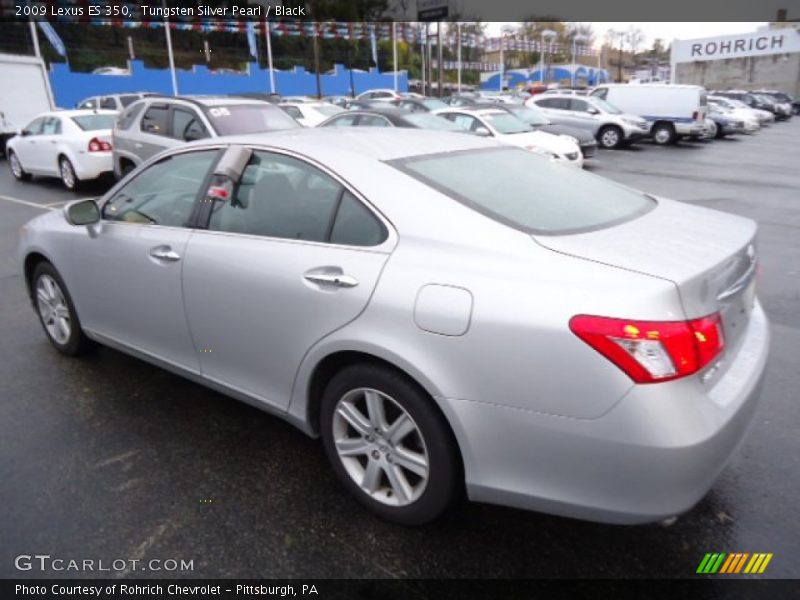 Tungsten Silver Pearl / Black 2009 Lexus ES 350