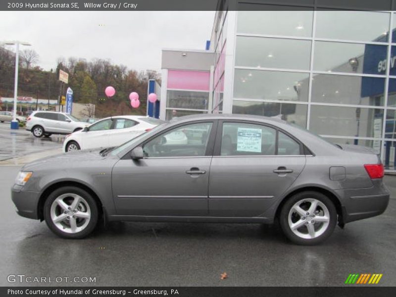 Willow Gray / Gray 2009 Hyundai Sonata SE