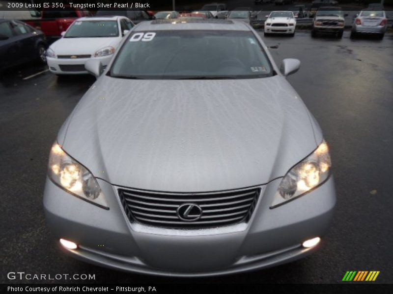 Tungsten Silver Pearl / Black 2009 Lexus ES 350