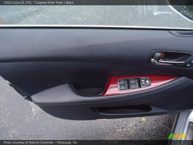 Tungsten Silver Pearl / Black 2009 Lexus ES 350