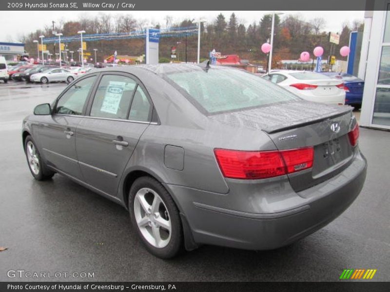 Willow Gray / Gray 2009 Hyundai Sonata SE