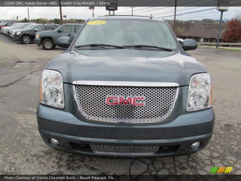 Stealth Gray Metallic / Ebony 2008 GMC Yukon Denali AWD