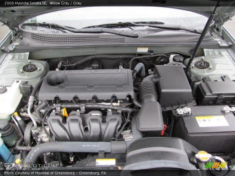 Willow Gray / Gray 2009 Hyundai Sonata SE