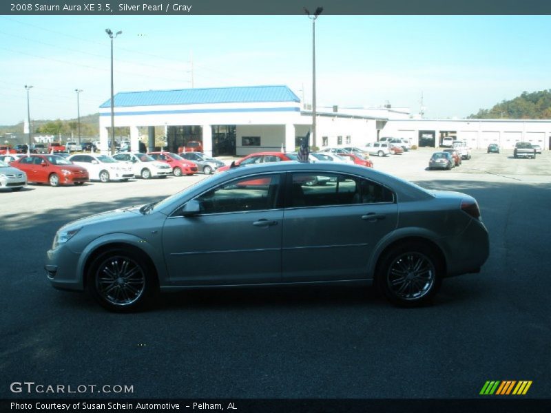 Silver Pearl / Gray 2008 Saturn Aura XE 3.5