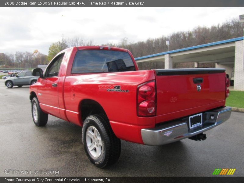 Flame Red / Medium Slate Gray 2008 Dodge Ram 1500 ST Regular Cab 4x4