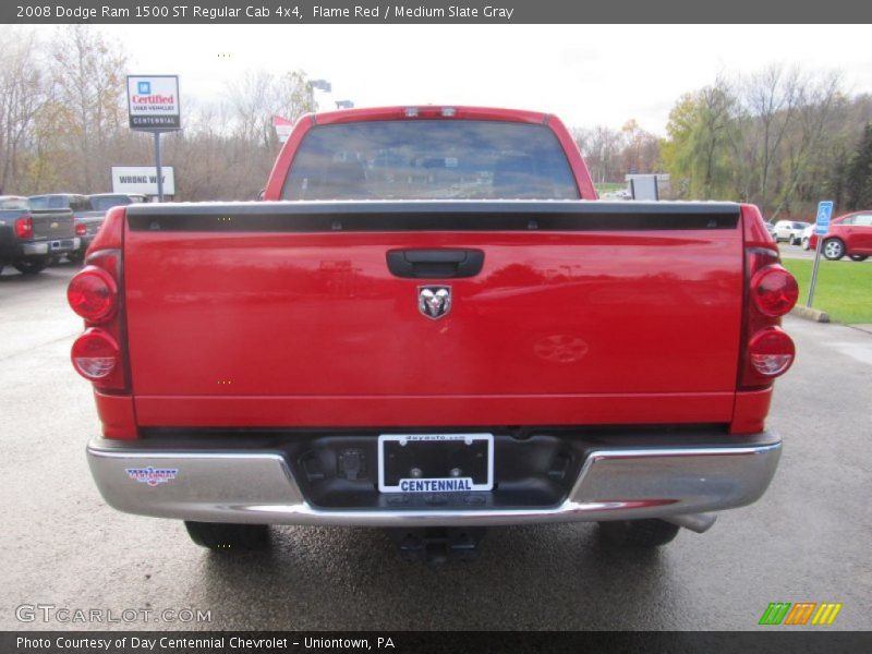 Flame Red / Medium Slate Gray 2008 Dodge Ram 1500 ST Regular Cab 4x4