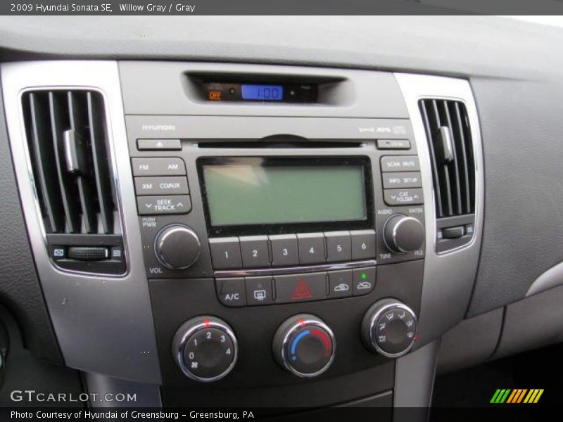 Willow Gray / Gray 2009 Hyundai Sonata SE