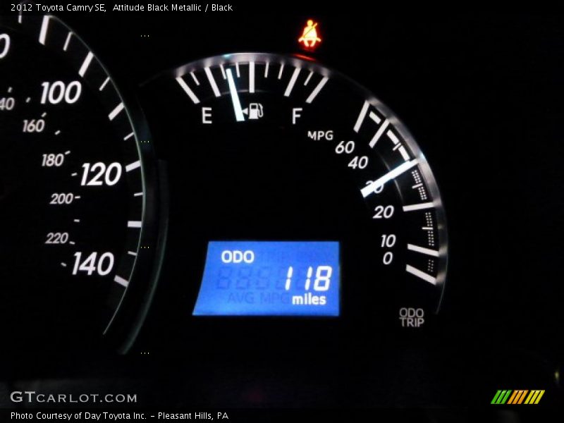 Attitude Black Metallic / Black 2012 Toyota Camry SE