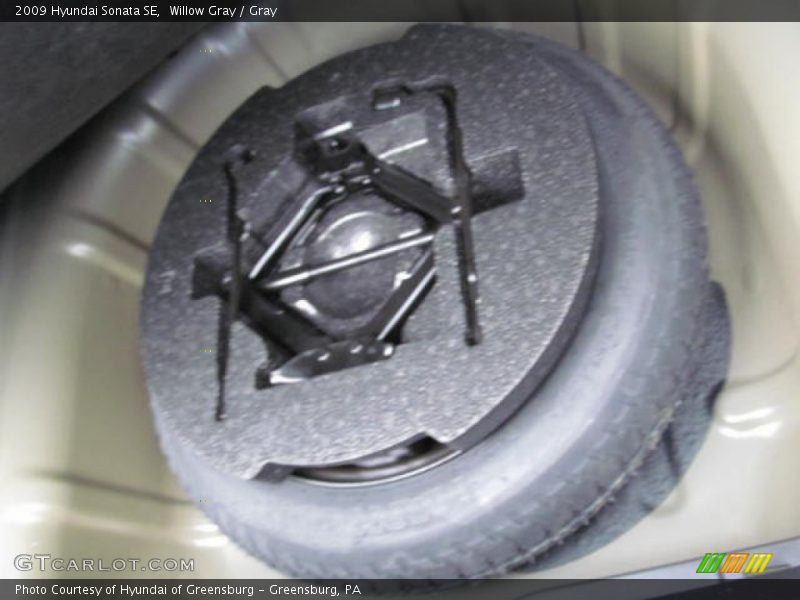 Willow Gray / Gray 2009 Hyundai Sonata SE