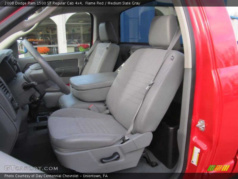 Flame Red / Medium Slate Gray 2008 Dodge Ram 1500 ST Regular Cab 4x4