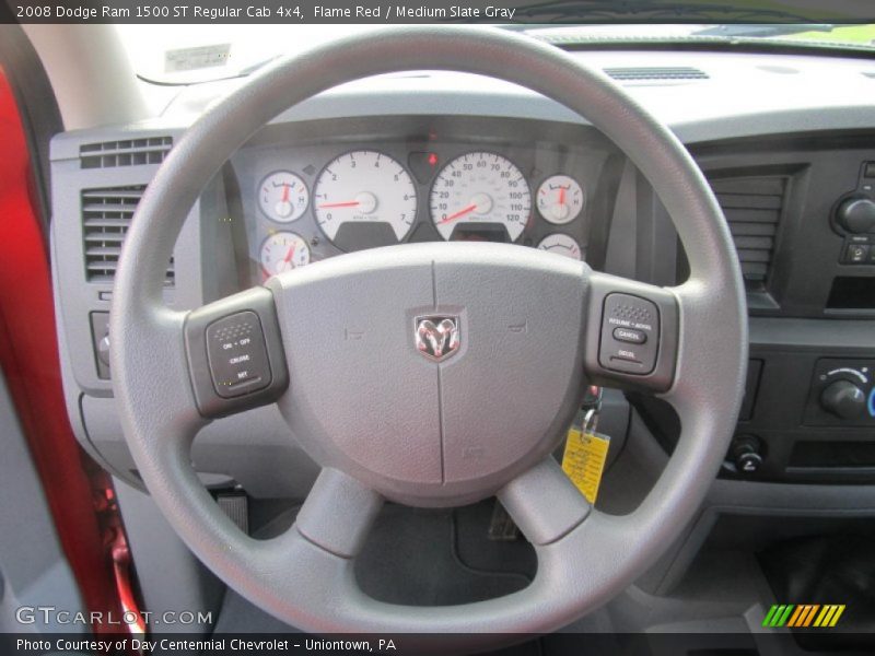 Flame Red / Medium Slate Gray 2008 Dodge Ram 1500 ST Regular Cab 4x4