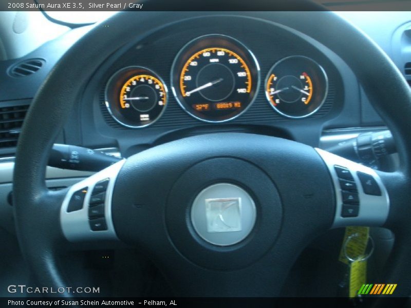 Silver Pearl / Gray 2008 Saturn Aura XE 3.5