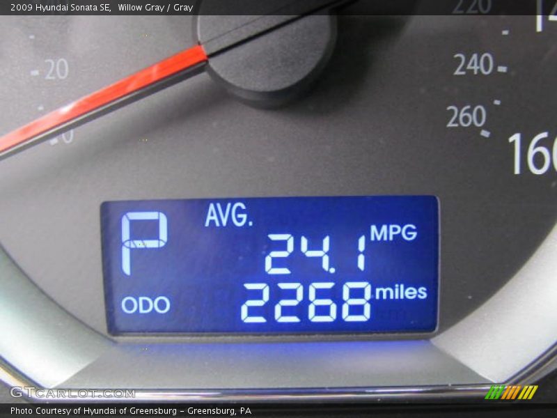 Willow Gray / Gray 2009 Hyundai Sonata SE