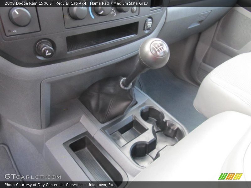 Flame Red / Medium Slate Gray 2008 Dodge Ram 1500 ST Regular Cab 4x4
