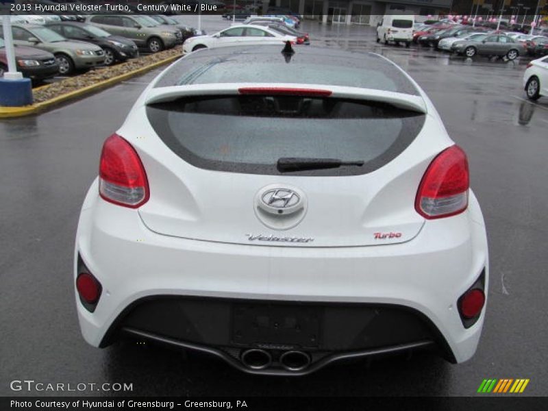 Century White / Blue 2013 Hyundai Veloster Turbo