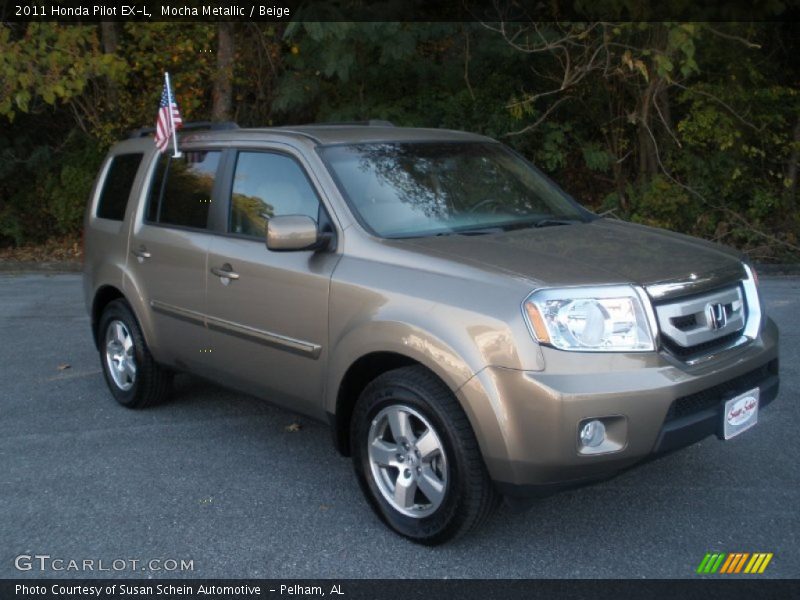 Mocha Metallic / Beige 2011 Honda Pilot EX-L