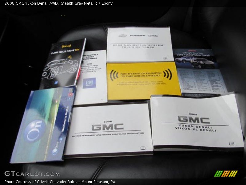 Stealth Gray Metallic / Ebony 2008 GMC Yukon Denali AWD