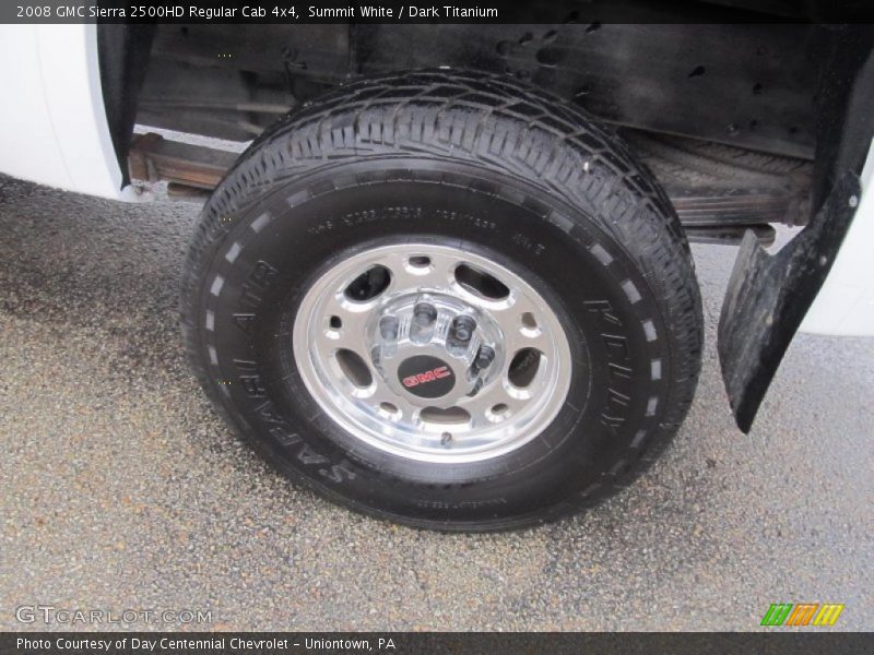 Summit White / Dark Titanium 2008 GMC Sierra 2500HD Regular Cab 4x4