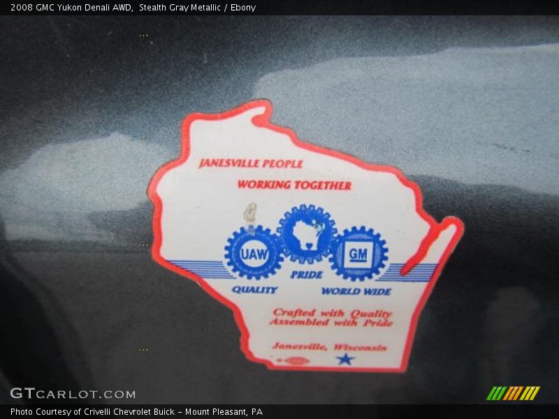 Stealth Gray Metallic / Ebony 2008 GMC Yukon Denali AWD