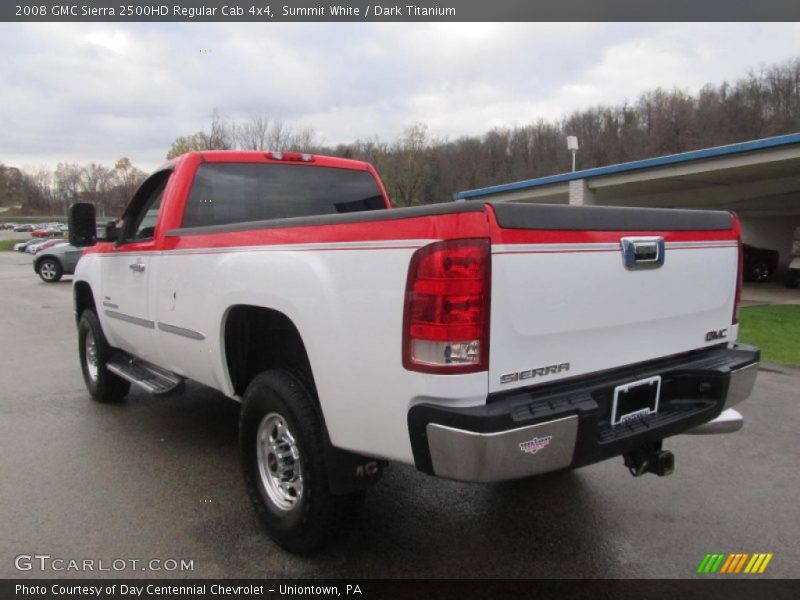 Summit White / Dark Titanium 2008 GMC Sierra 2500HD Regular Cab 4x4