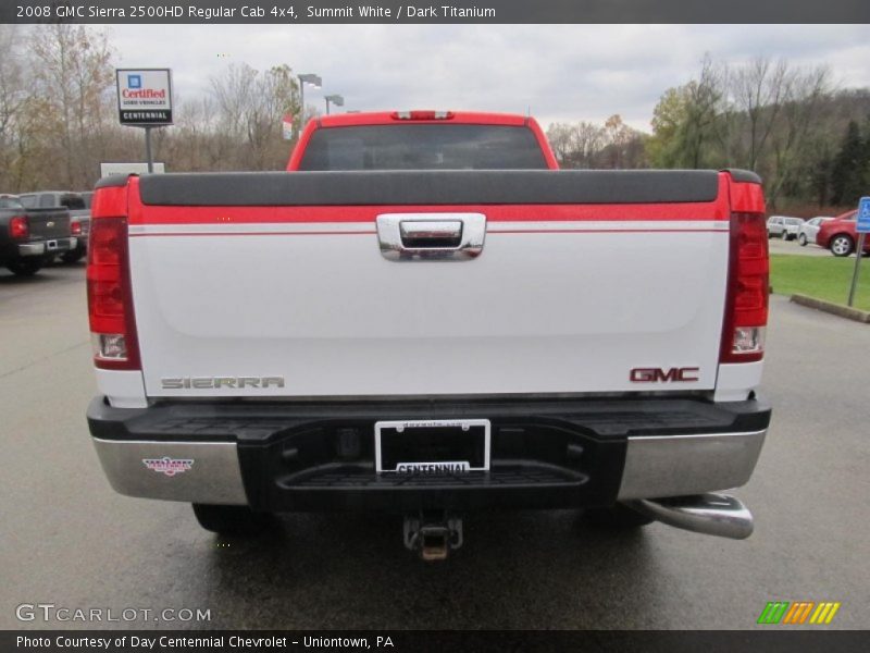 Summit White / Dark Titanium 2008 GMC Sierra 2500HD Regular Cab 4x4