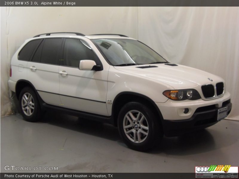 Alpine White / Beige 2006 BMW X5 3.0i