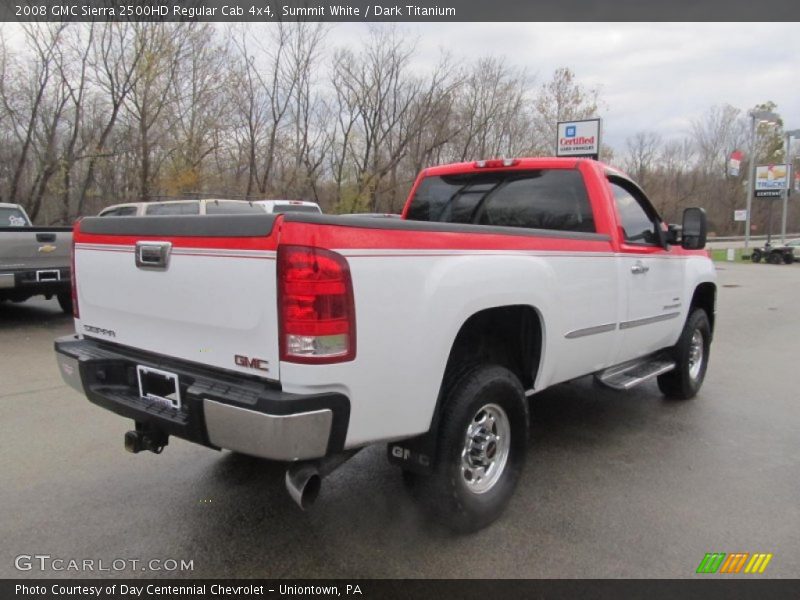 Summit White / Dark Titanium 2008 GMC Sierra 2500HD Regular Cab 4x4