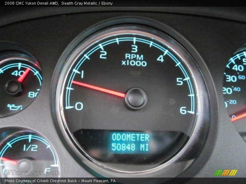 Stealth Gray Metallic / Ebony 2008 GMC Yukon Denali AWD