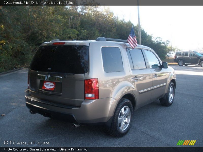 Mocha Metallic / Beige 2011 Honda Pilot EX-L