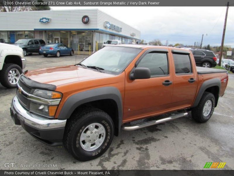 Sunburst Orange Metallic / Very Dark Pewter 2006 Chevrolet Colorado Z71 Crew Cab 4x4