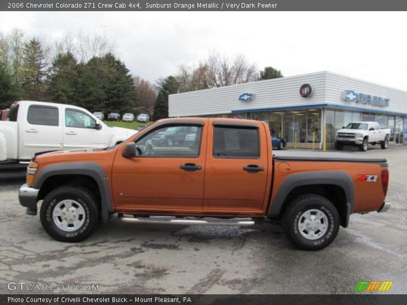 Sunburst Orange Metallic / Very Dark Pewter 2006 Chevrolet Colorado Z71 Crew Cab 4x4