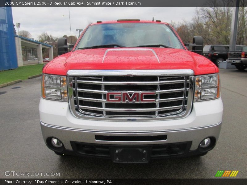 Summit White / Dark Titanium 2008 GMC Sierra 2500HD Regular Cab 4x4