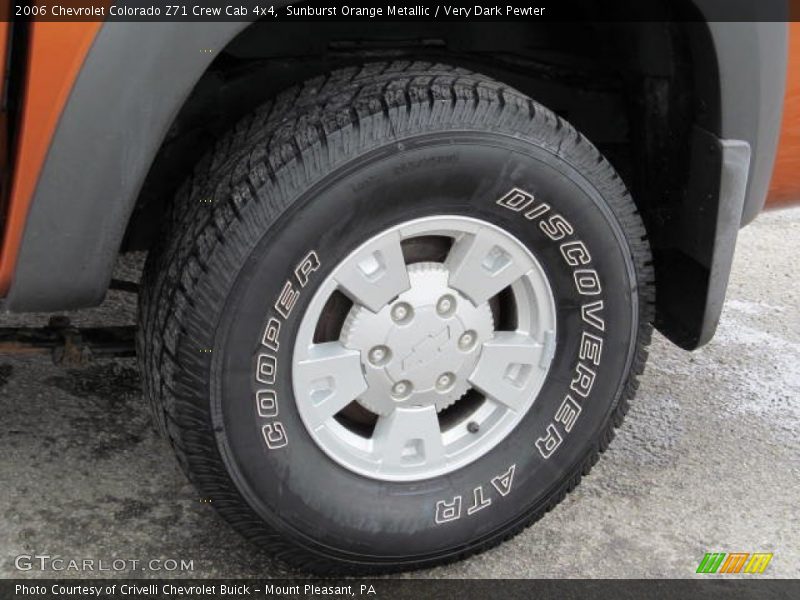 Sunburst Orange Metallic / Very Dark Pewter 2006 Chevrolet Colorado Z71 Crew Cab 4x4
