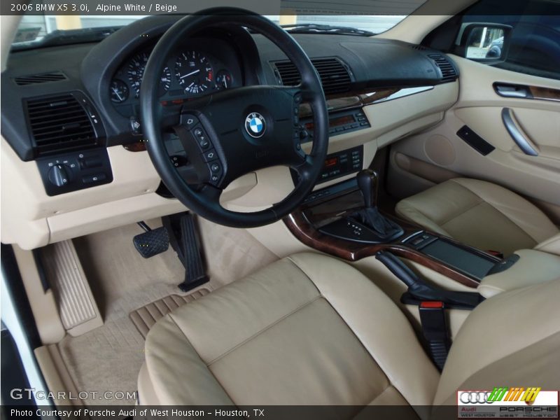 Alpine White / Beige 2006 BMW X5 3.0i