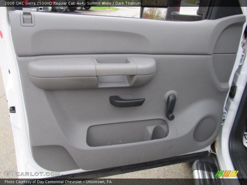 Summit White / Dark Titanium 2008 GMC Sierra 2500HD Regular Cab 4x4