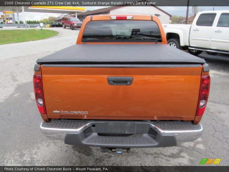 Sunburst Orange Metallic / Very Dark Pewter 2006 Chevrolet Colorado Z71 Crew Cab 4x4