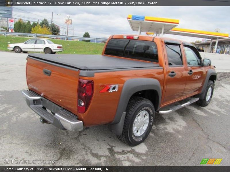 Sunburst Orange Metallic / Very Dark Pewter 2006 Chevrolet Colorado Z71 Crew Cab 4x4