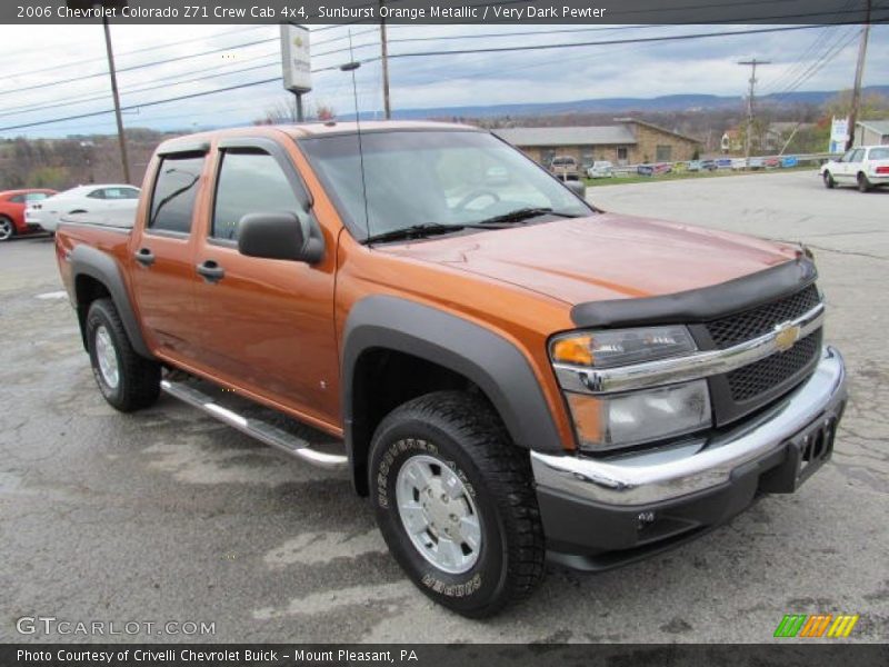 Sunburst Orange Metallic / Very Dark Pewter 2006 Chevrolet Colorado Z71 Crew Cab 4x4