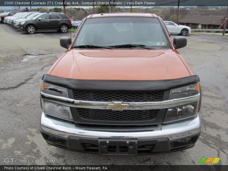 Sunburst Orange Metallic / Very Dark Pewter 2006 Chevrolet Colorado Z71 Crew Cab 4x4