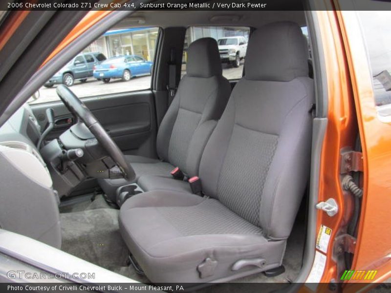 Sunburst Orange Metallic / Very Dark Pewter 2006 Chevrolet Colorado Z71 Crew Cab 4x4