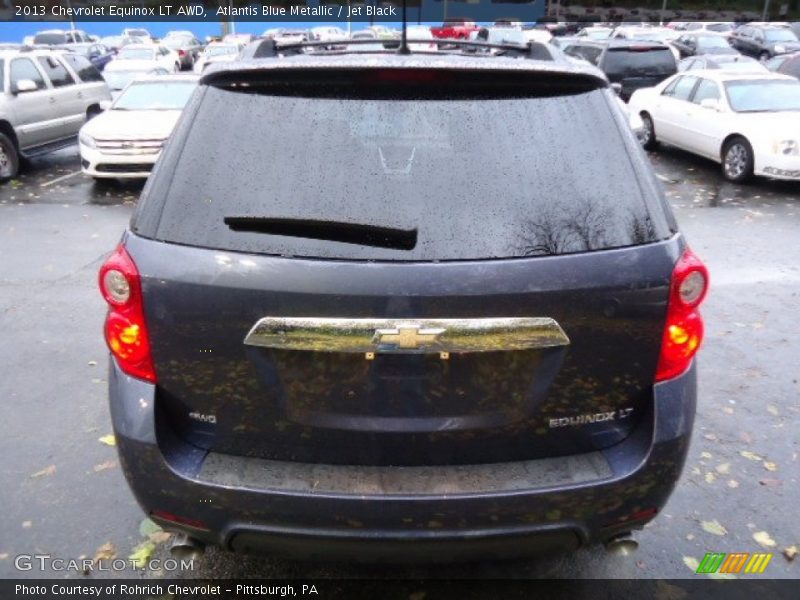 Atlantis Blue Metallic / Jet Black 2013 Chevrolet Equinox LT AWD