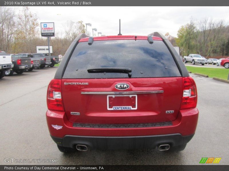 Volcanic Red / Black 2010 Kia Sportage LX V6 4x4