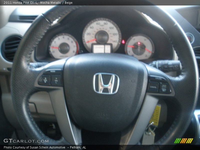 Mocha Metallic / Beige 2011 Honda Pilot EX-L