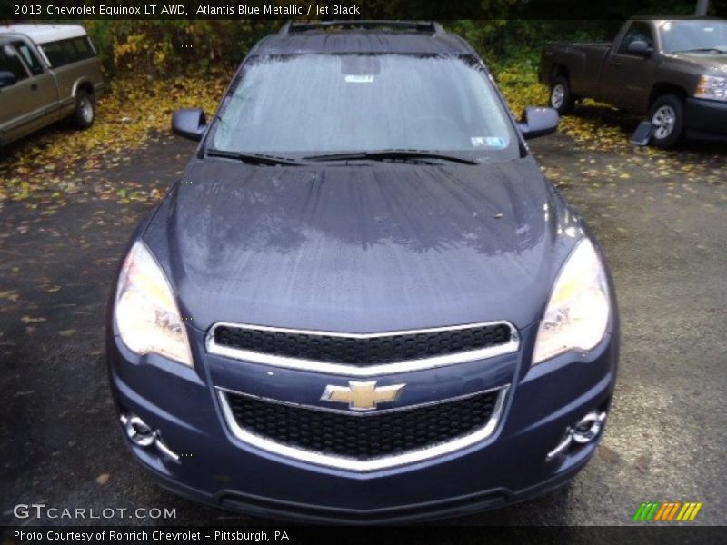 Atlantis Blue Metallic / Jet Black 2013 Chevrolet Equinox LT AWD